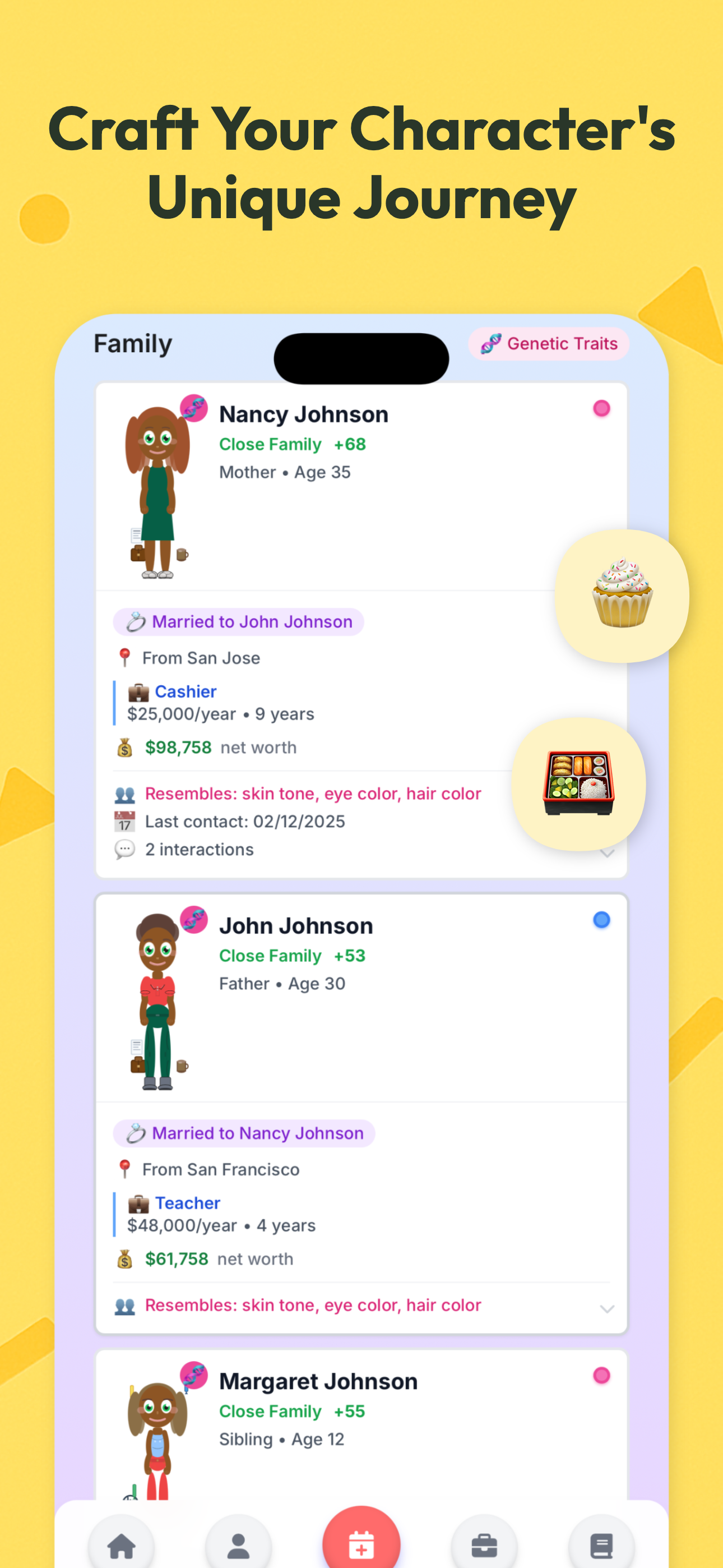 Family relationships view