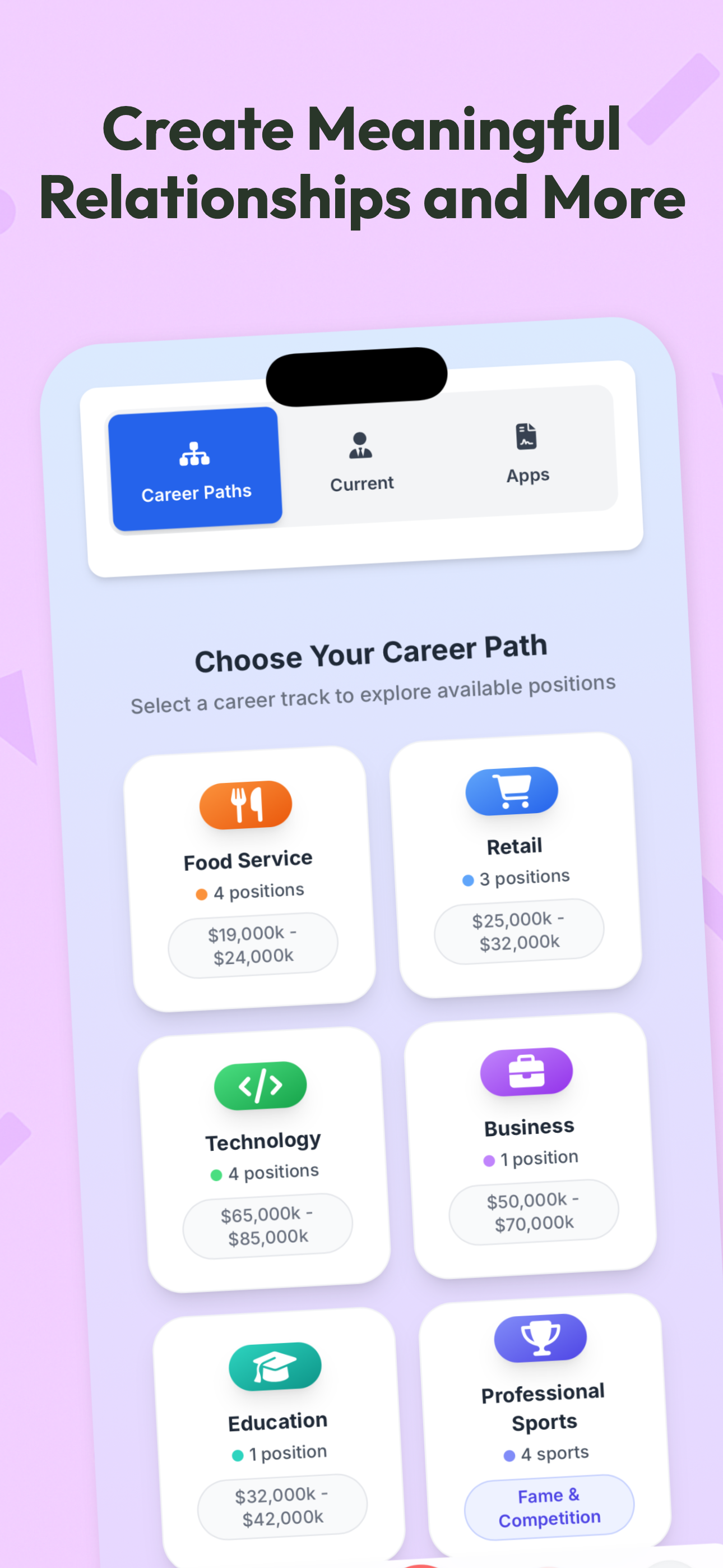 Career paths selection