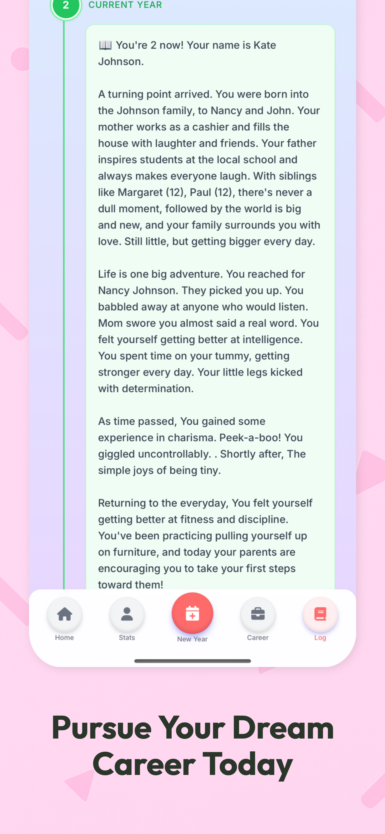 Main navigation interface